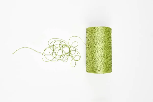 Yarn Rope Fabric White Background Isolated Style — Stockfoto
