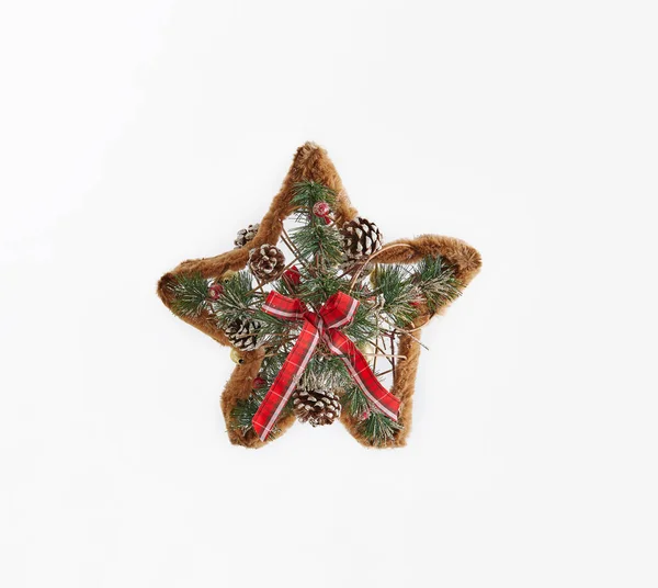 New Year Christmas Tree Ornament Object Isolated Style — Stockfoto