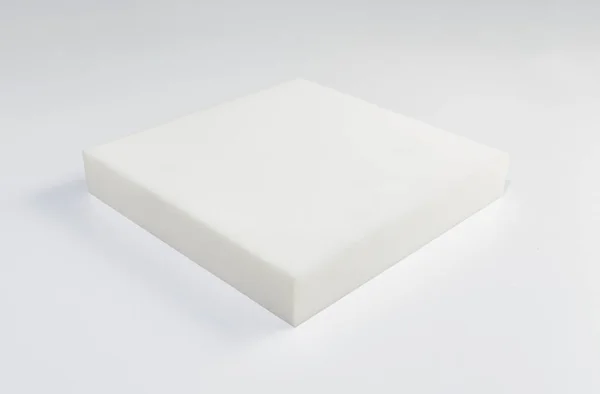 隔離された白い背景のマットレスベッドスポンジセクション — ストック写真