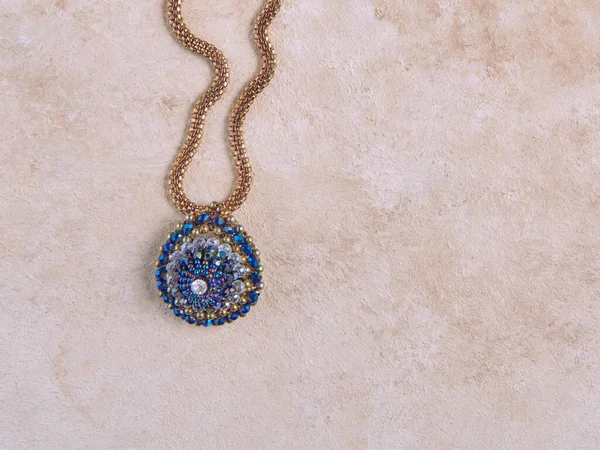 Elegant Jewelry Set Ring Necklace Earrings Diamonds Product Still Life — Fotografia de Stock