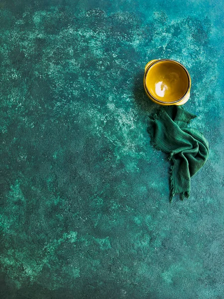 Empty Plate Colorful Textured Background — Fotografia de Stock