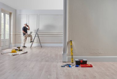 Tamirci ev tarzı, bina konsepti, resim, iç mimar..