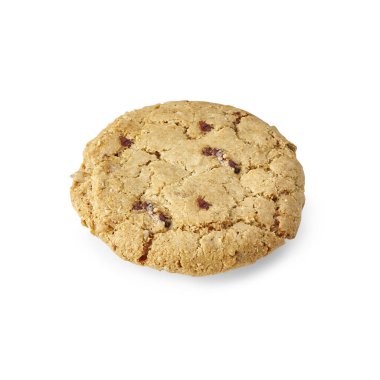 Çikolata tarzı izole edilmiş beyaz arka planı olan kurabiye..