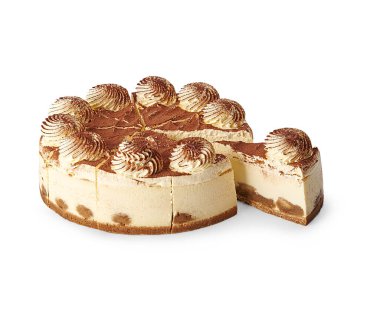 Pastalar beyaz arkaplanda izole edilmiş şekilde.