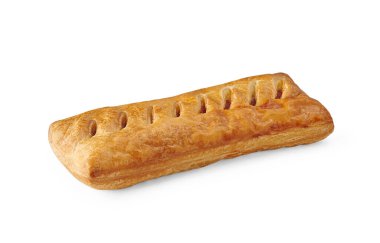 Kruvasan fırını izole edilmiş beyaz arkaplan biçimi.