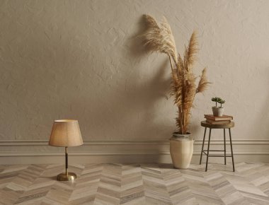 Koyu sarı duvar, lamba, sandalye, parke tarzı, evin içi..