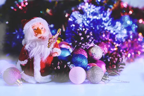 Het Kalenderjaar Net Begonnen Het Punt Staat Beginnen Kerstman Nieuwjaar — Stockfoto