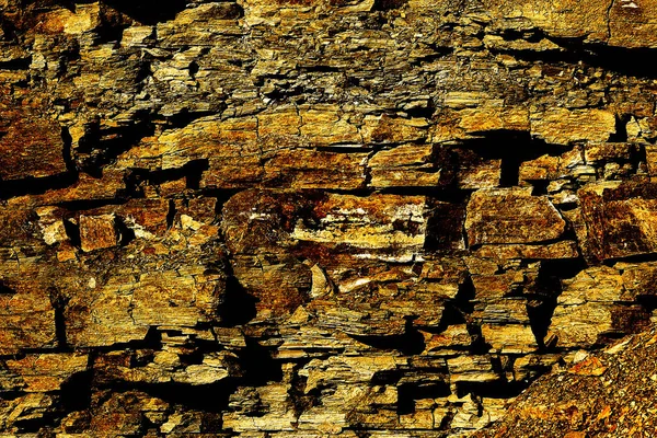 石黄黄碎石料背景 — 图库照片