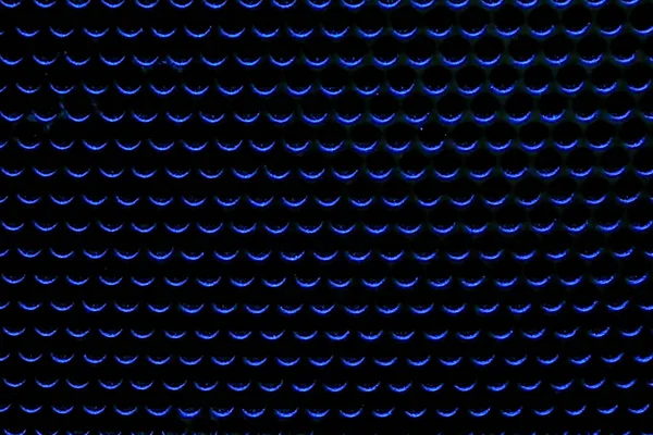 Темно Синий Металлический Фон Круглыми Отверстиями Решетки — стоковое фото