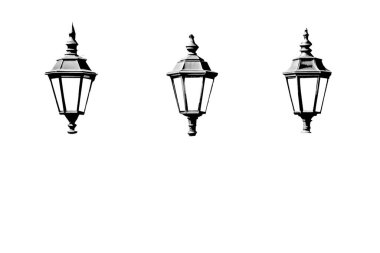 Alevi ya da elektrik ampulünü koruyan şeffaf çantalı bir lamba.