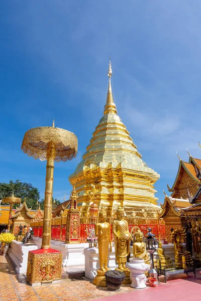 Der Phra Doi Suthep Tempel Ist Ein Buddhistischer Tempel Chiang — Stockfoto