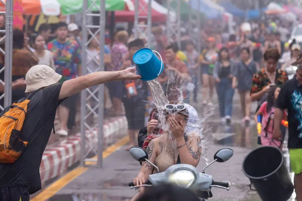 Chiang Mai Thailandia Aprile 2023 Thai People Tourist Have Fun — Foto Stock