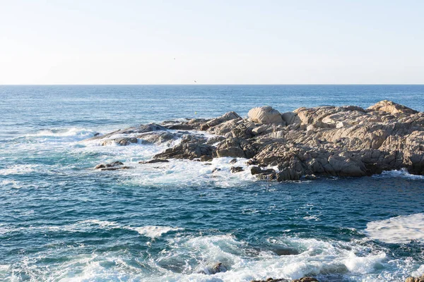 加泰罗尼亚 科斯塔布拉瓦海 地中海的岩石 — 图库照片