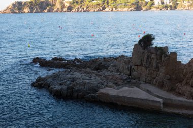 Denizdeki kayalar, Katalan Costa Brava, Akdeniz