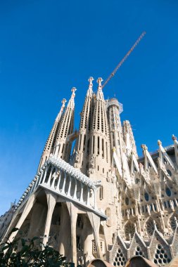 Sagrada Familia, religious building under construction in the city of Barcelona