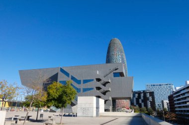 modern buildings in Barcelona, office buildings