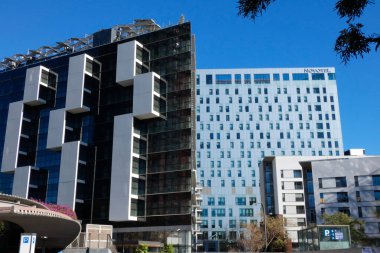 modern buildings in Barcelona, office buildings