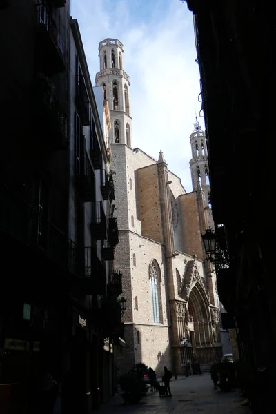 Gothic Quarter City Barcelona — Foto de Stock