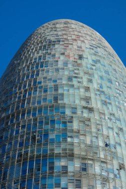 Iconic modern tower in the city of Barcelona