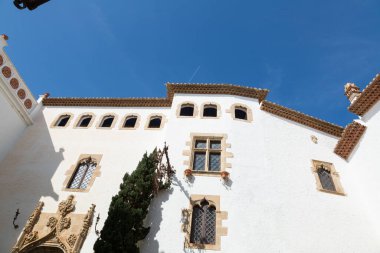 Akdeniz kıyı kenti Sitges 'in tarihi merkezi