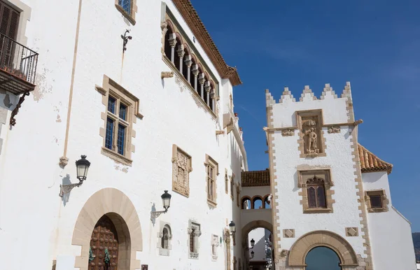 stock image Historical centre of the Mediterranean coastal town of Sitges