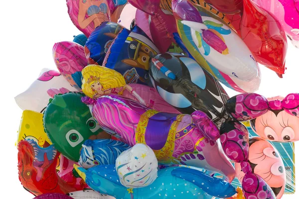 Χρωματιστά Μπαλόνια Διαφόρων Μεγεθών Και Σχημάτων — Φωτογραφία Αρχείου