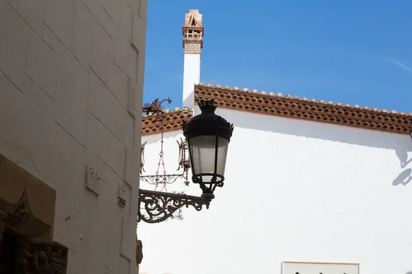 Centro Histórico Ciudad Costera Mediterránea Sitges — Foto de Stock