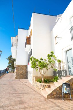 Almerya 'nın Mojacar, Endülüs, İspanya kentinin sokakları ve köşeleri