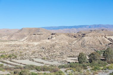 Almerya, Endülüs, İspanya 'da Tabernas Çölü
