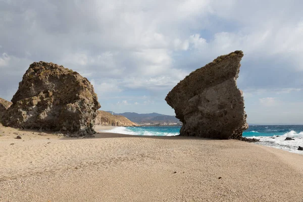 stock image Playa de los Muertos in Cabo de Gata in the province of Almeria, Andalusia, Spain.