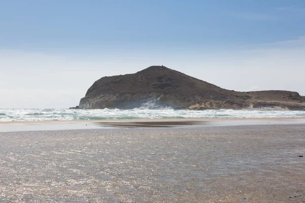 stock image Beaches and landscapes of Cabo de Gata in its purest state in the province of Almeria, Spain.