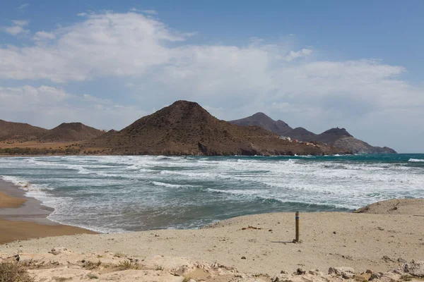 Protected Wild Beaches Cabo Gata Province Almeria Andalusia Spain — Stock Photo, Image