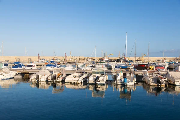 Pequena Marina Pesca Porto Industrial Cidade Garrucha Província Almeria Andaluzia — Fotografia de Stock