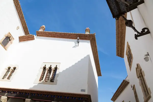 stock image Historical centre of the Mediterranean coastal town of Sitges