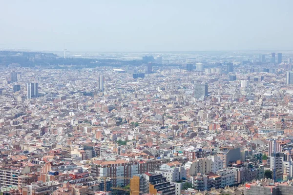 Vista Aérea Ciudad Barcelona Cataluña España —  Fotos de Stock