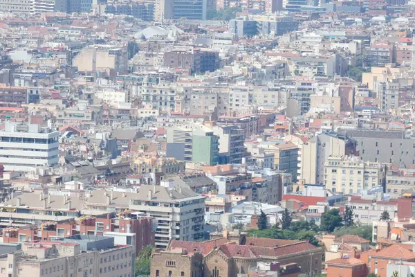 Вид Воздуха Барселону Каталония Испания — стоковое фото