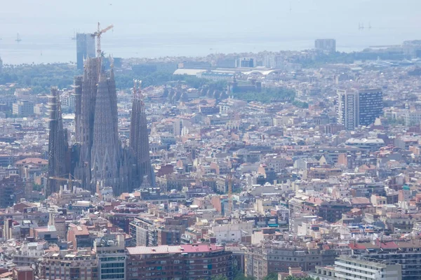 Vista Aerea Della Città Barcellona Catalogna Spagna — Foto Stock