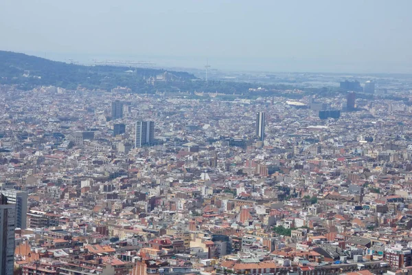 Vista Aérea Ciudad Barcelona Cataluña España — Foto de Stock