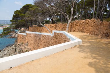 Katalan Costa Brava 'da kıyı yolu, İspanya