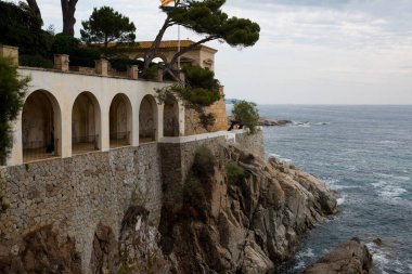 Katalan Costa Brava 'da kıyı yolu, İspanya