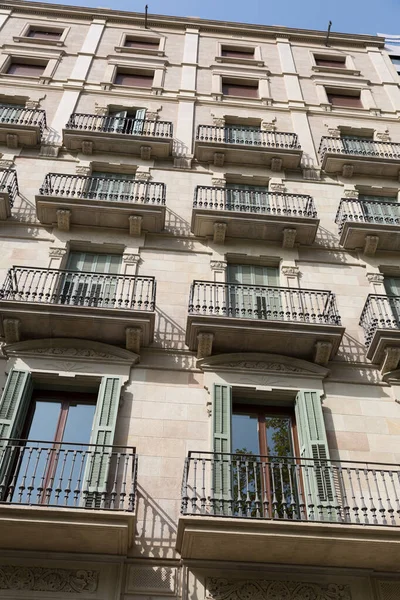 Windows Classic Buildings City Barcelona — Stock Photo, Image
