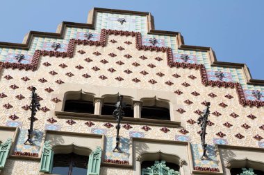 Barselona, Katalonya, İspanya 'daki Art Nouveau binaları