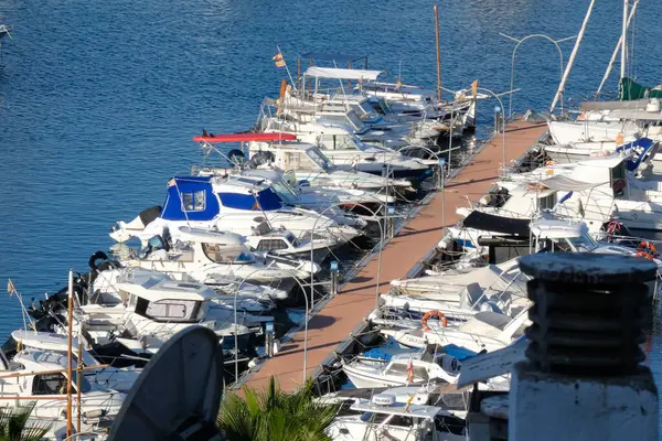 Marina Dan Pelabuhan Perikanan Kota Blanes Pantai Catalan — Stok Foto