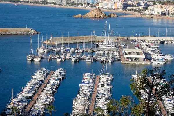 Jachthafen Und Fischerhafen Blanes Der Katalanischen Küste — Stockfoto