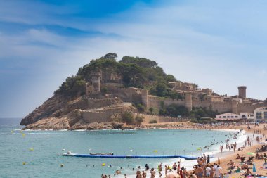 Costa Brava 'daki sahil ve kale, Tossa de Mar