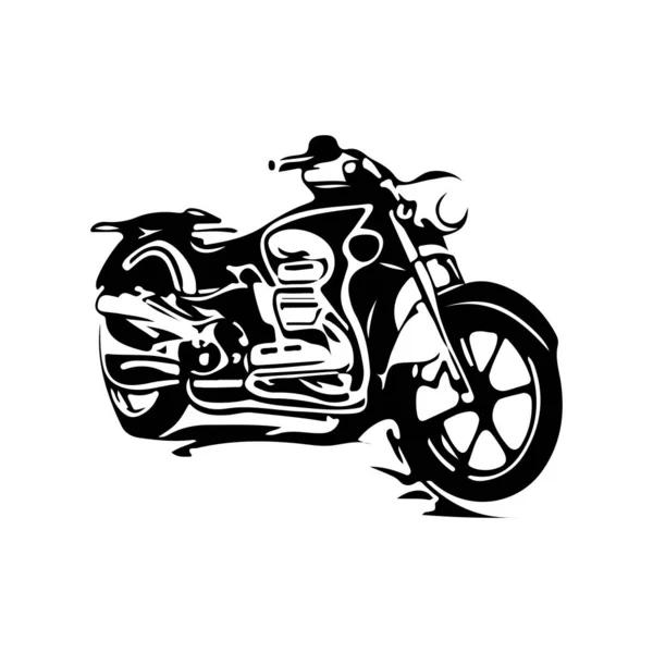 Projekt Wektora Logo Motocykla Konstrukcja Motocykla Ręcznie Rysunku Stylu — Wektor stockowy
