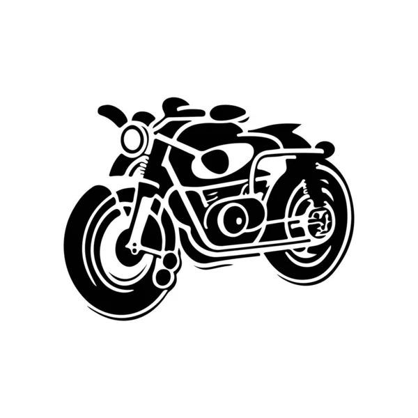 Motorcycle Logo Vector Design Motorcycle Design Hand Drawing Style — Stock Vector