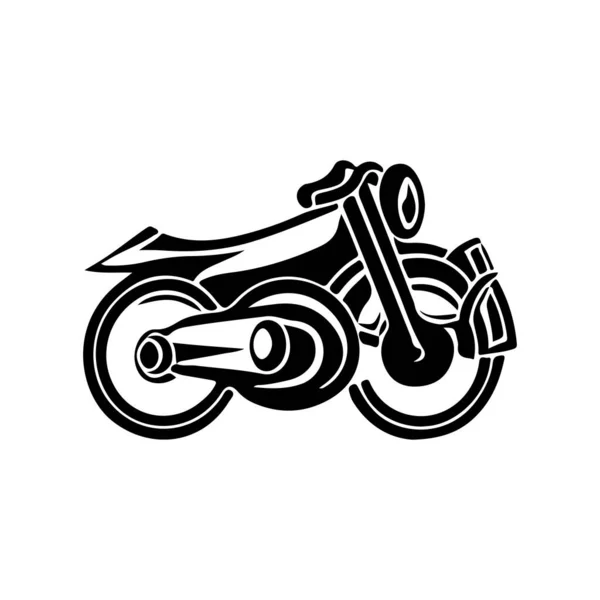 Motosiklet Logosu Tasarımı Çizimi Tarzında Motosiklet Tasarımı — Stok Vektör