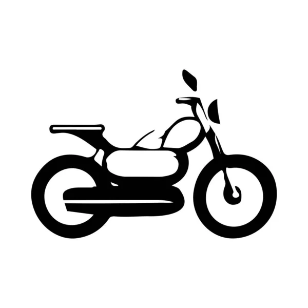 Motorfiets Logo Vector Ontwerp Motorfiets Ontwerp Met Hand Tekenen Stijl — Stockvector
