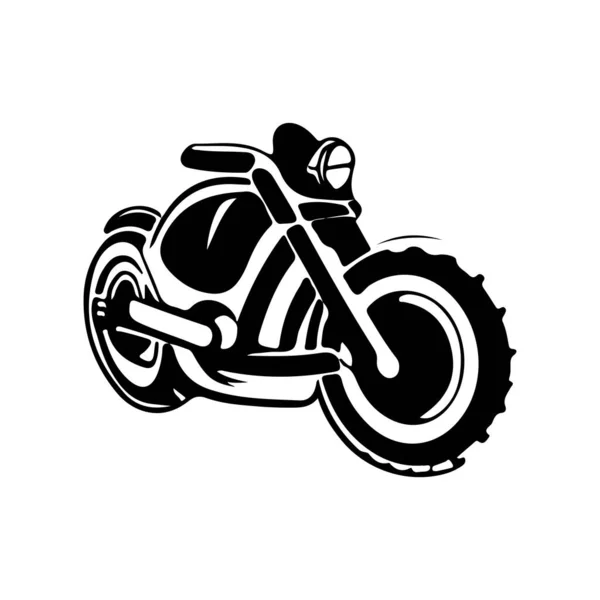 オートバイのロゴベクトルデザイン ハンドドローイングスタイルのオートバイのデザイン — ストックベクタ